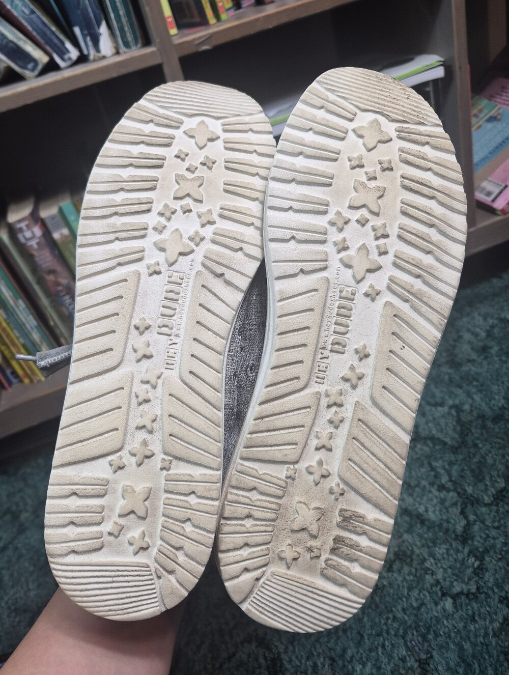 Hey Dude Men's Wally Linen Shoes Iron Size 10 - Picture 10 of 14